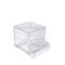 Azar Displays 4" Cube Pencil Holder W/ Divider & Business Card Pocket, PK2 556356 - alternate 1